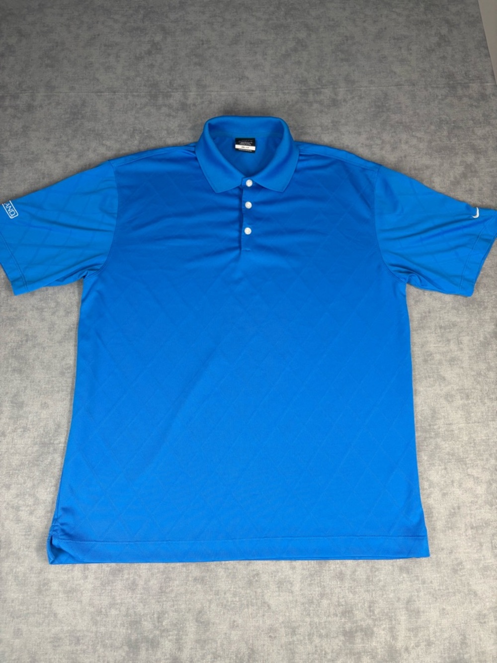 Nike Golf Dri-FIT Polo L Blue Riceland Brody Performance Shirt